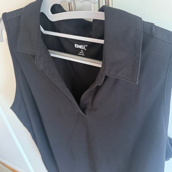 GUC LANDS’ END Women’s performance pique sleeveless polo - Picture 4 of 6